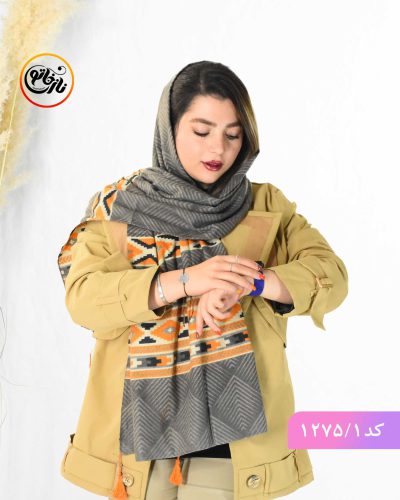 شال موهر گیسو نارنجی
