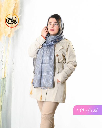 شال پاییزه پیچازی سورمه ای