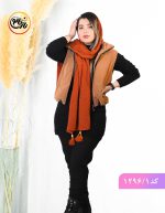 شال پلیسه پاییزه چکاوک اجری