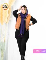 شال پلیسه پاییزه چکاوک بنفش