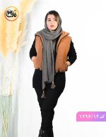 شال پلیسه پاییزه چکاوک نسکافه ای