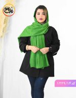 شال مخمل لمه نیکو سبز