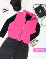 پافر کراپ سیلکونی صورتی