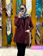 پالتو کوتاه فوتر زرشکی
