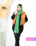 شال پلیسه پاییزه چکاوک سبز