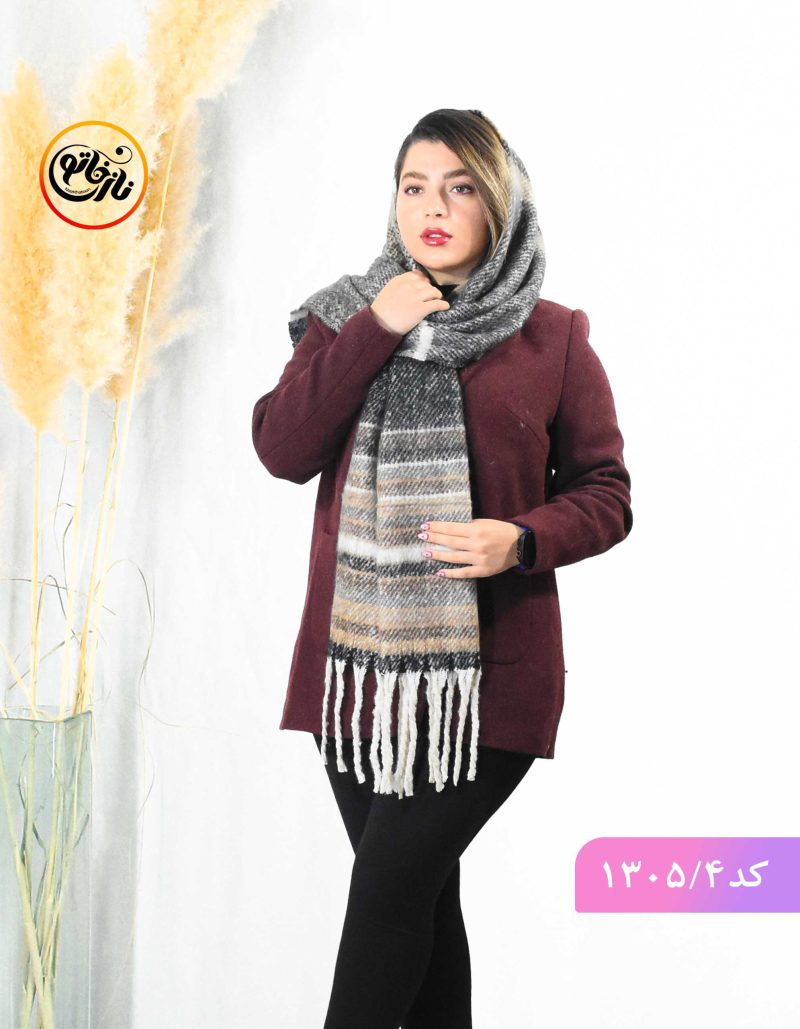 شال پشمی رنگی رنگی