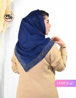 روسری کوپرا مجلسی سورمه ای