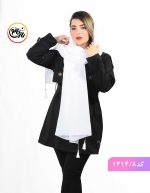 شال مداد رنگی نخی سفید