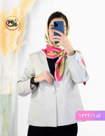 کت ژاکارد اتری کرم