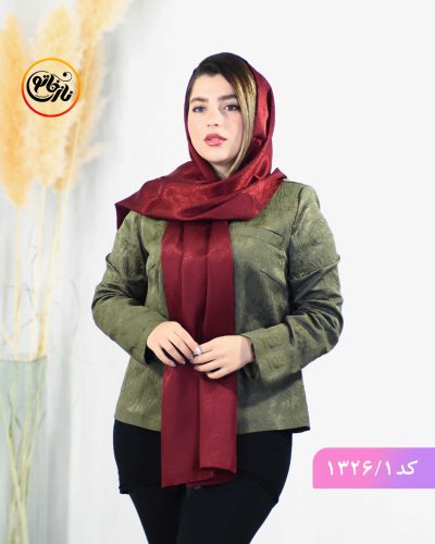 شال مجلسی ترک لاوین زرشکی