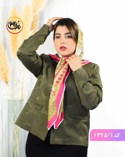روسری ابریشم شهرزاد صورتی