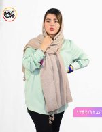 شال رنگ پاستیلی کد 1342