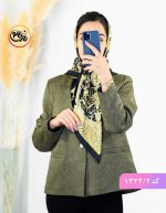 کت ژاکارد اتری سبز