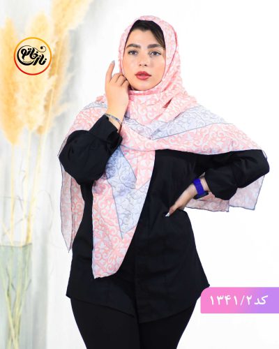 روسری حریرنخ رنگ سال هلویی