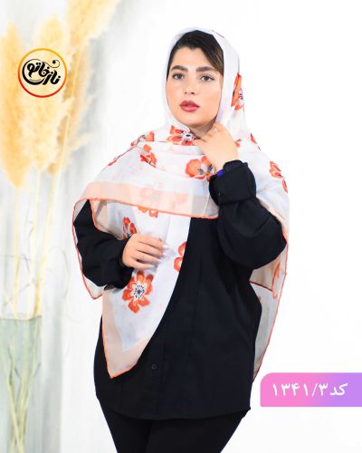 روسری حریرنخ رنگ سال هلویی