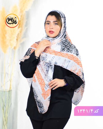 روسری حریرنخ رنگ سال هلویی