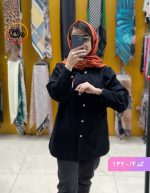 مانتو کتان پونه مشکی