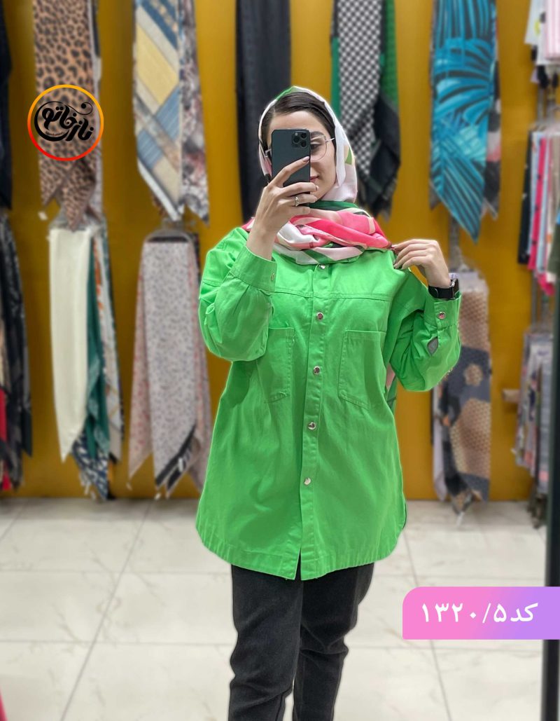 مانتو کتان پونه سبز