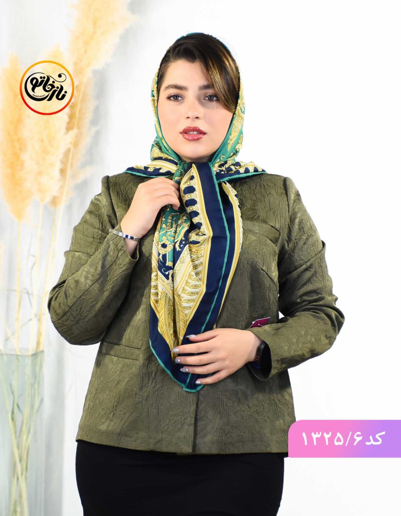 روسری ابریشم شهرزاد سبزابی