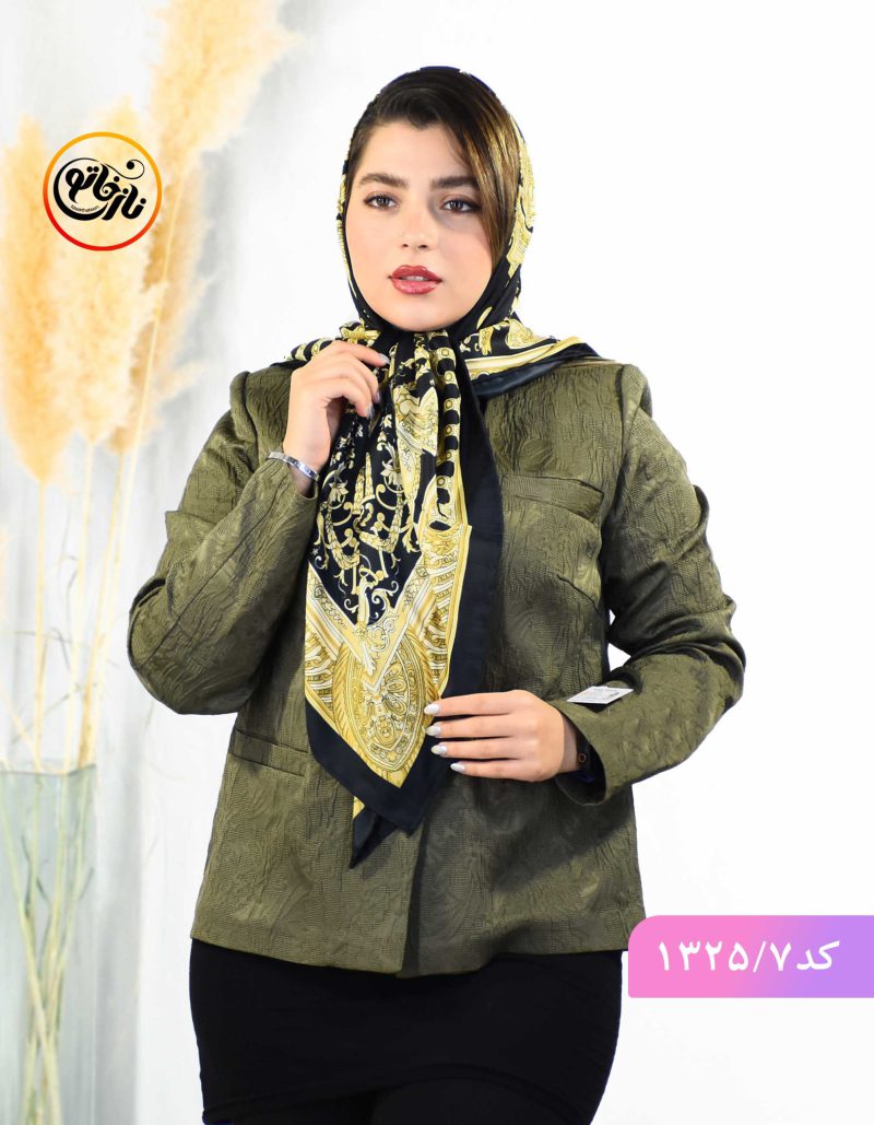 روسری ابریشم شهرزاد طلایی