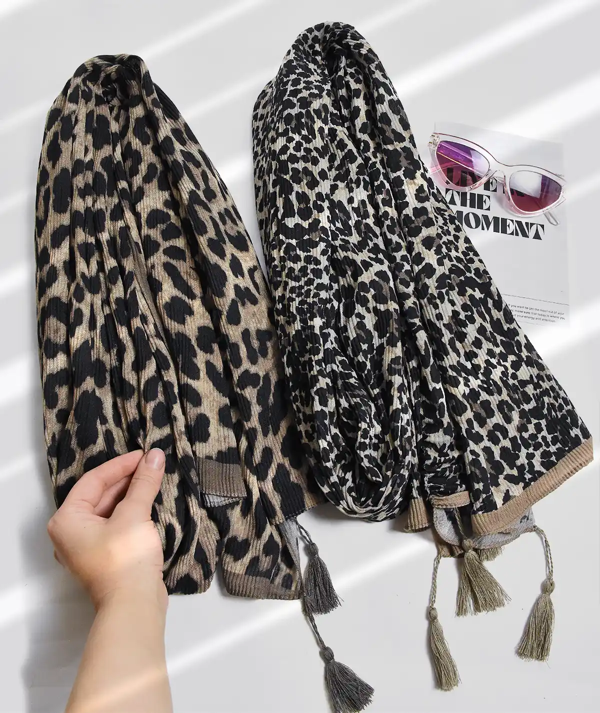 shal.palangi.bereshka.terend.nazkhaton شال پلنگی برشکا کد 1745 - Image 1