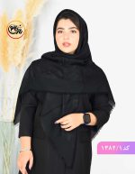روسری مشکی ژاکارد _ روسری مجلسی شیک مشکی