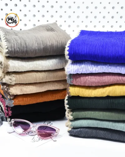 تبدیل شال پلیسه به شال ساده
