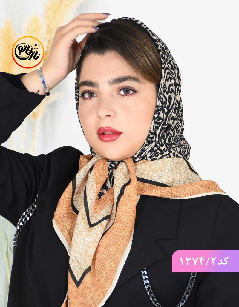 روسری قواره کوچک مجلسی حریر نخ