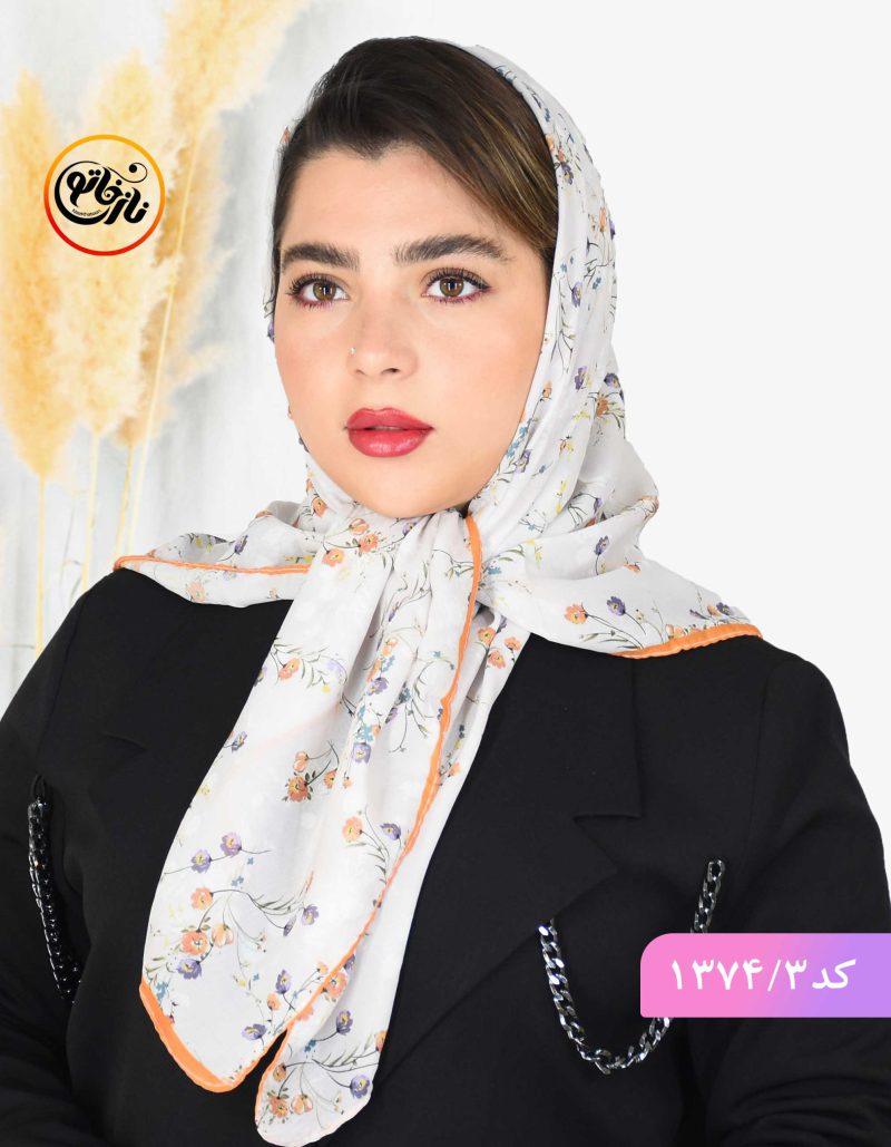 روسری قواره کوچک مجلسی حریر نخ
