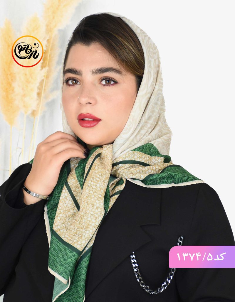 روسری قواره کوچک مجلسی حریر نخ