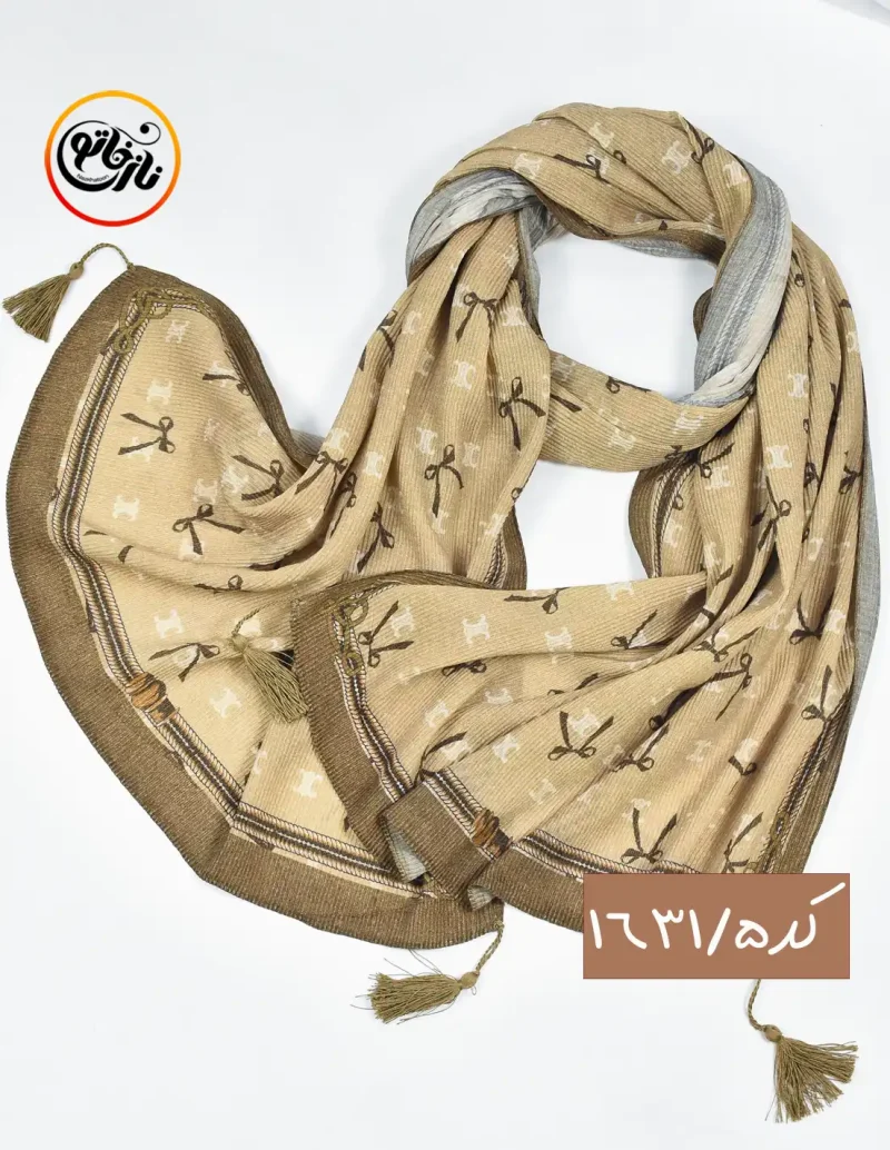 شال پاپیونی پلیسه کد 1631 - Image 6