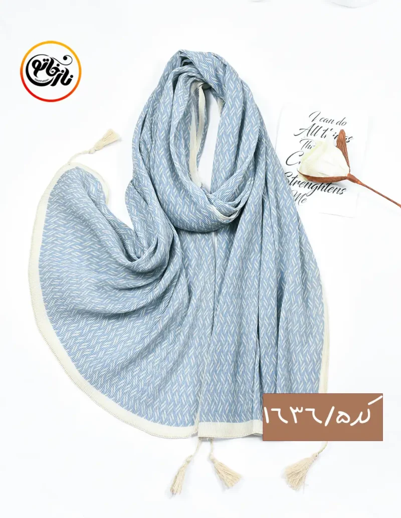 شال ترند پلیسه ابی کد 1636 - Image 6