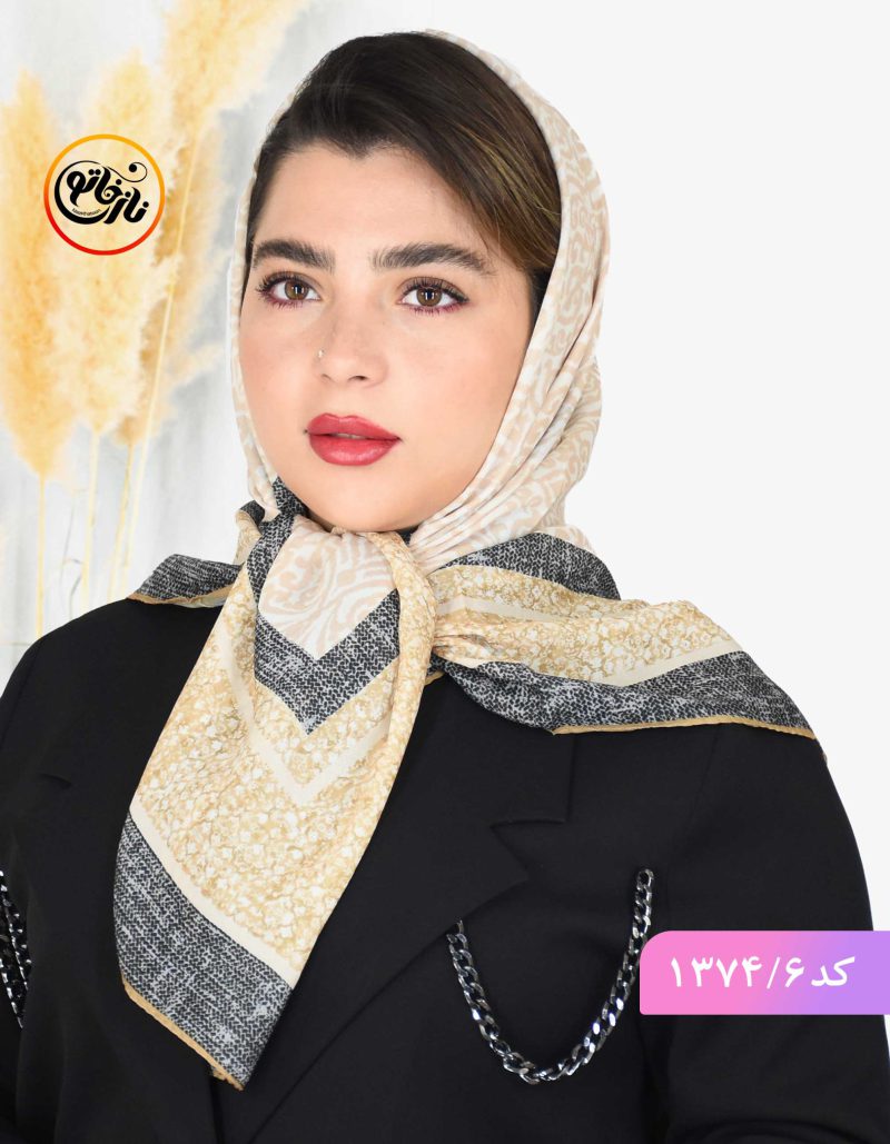 روسری قواره کوچک مجلسی حریر نخ