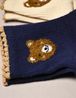 جوراب نخی ساقدار خرسی کد 70 - Image 2