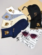 جوراب نخی ساقدار خرسی