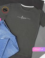 تیشرت دخترانه طرح لاو کد 1397 - Image 4
