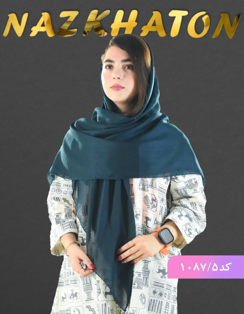 روسری ساده نخی ضد چروک تارا کد 1087 - Image 8