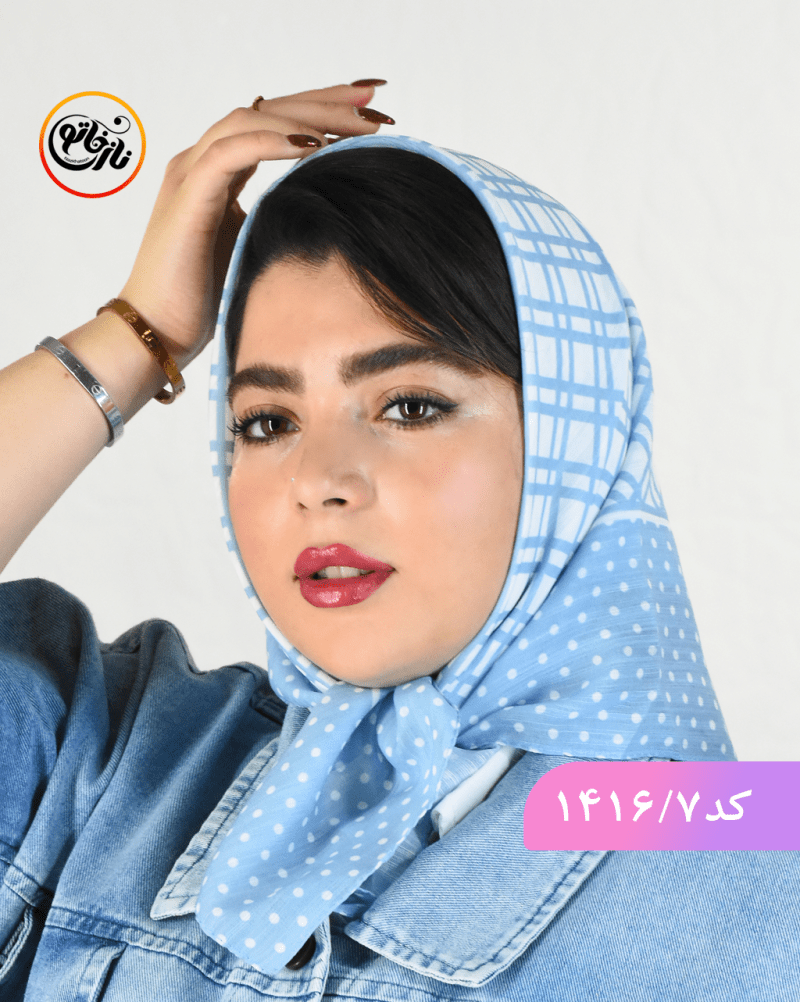 مینی اسکارف ابی کد 1416 - Image 7