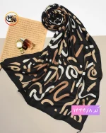 شال کرم مشکی کد 1444 - Image 9