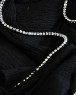 شال مشکی نگین دوزی کد 1579 - Image 4
