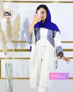 مانتو بلند لینن طرحدار