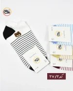 جوراب نخی راه راه کد 37 - Image 4