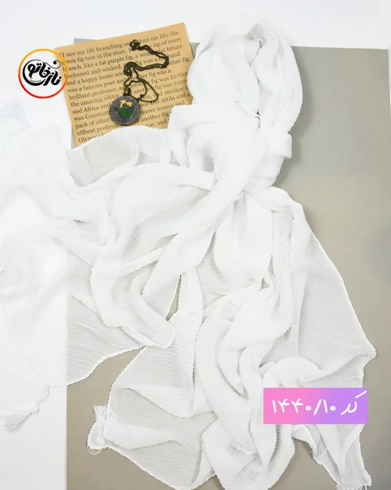 شال نخی پلیسه ریز کد 1440 - Image 12