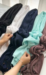 تبدیل شال پلیسه به شال ساده