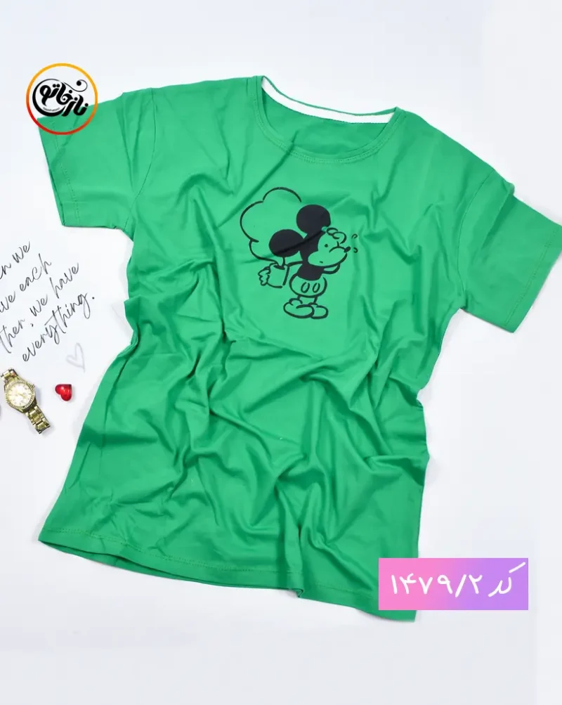 تیشرت دوسایز میکی موس کد 1479 - Image 3