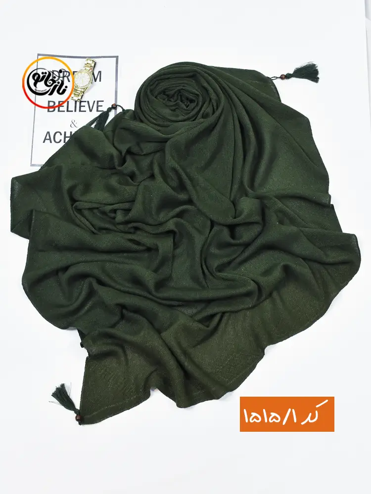 1 روسری پلیسه رنگی کد 1515/1 - Image 1