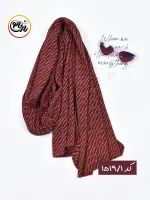 شال زرشکی کد 1519 - Image 2