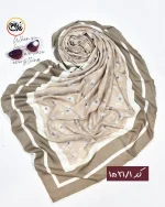 روسری نخی نسکافه ای کد 1521 - Image 2