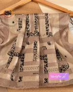 شال مخمل نسکافه ای کد 1501 - Image 7