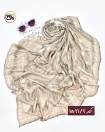 روسری نخی نسکافه ای کد 1521 - Image 3